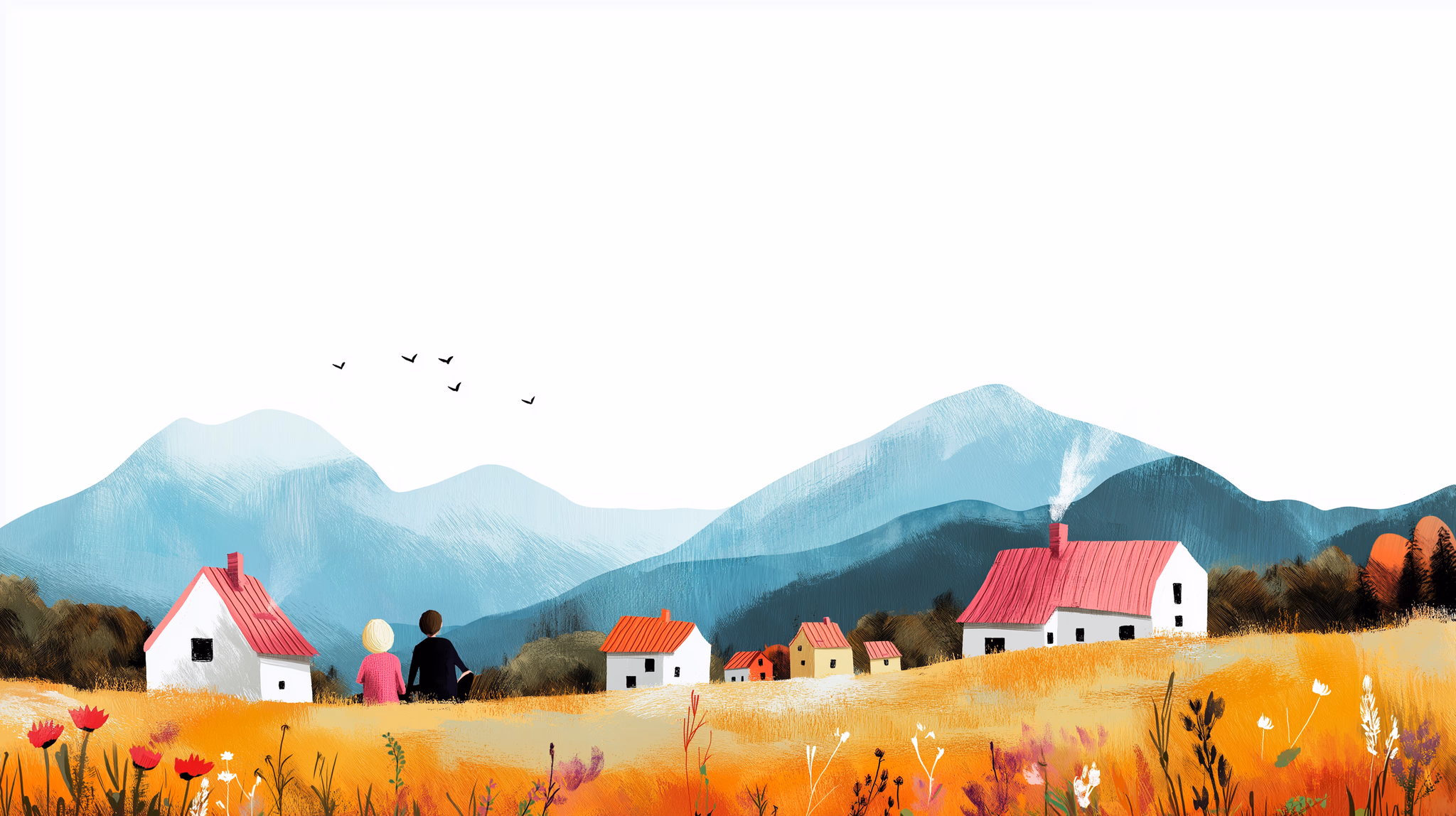 Picture of houses on a hill